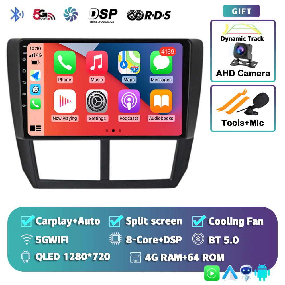 Android 14 Carplay Auto For Subaru Impreza GH GE 2007 2008 2009 2010 2011 Car Radio Multimedia Player Stereo Head Unit WiFi+4G