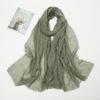 Hot-selling New Simple Solid Color Wrinkled Cotton and Linen Scarf, Soft and Skin-friendly In Winter, Warm Scarf Women