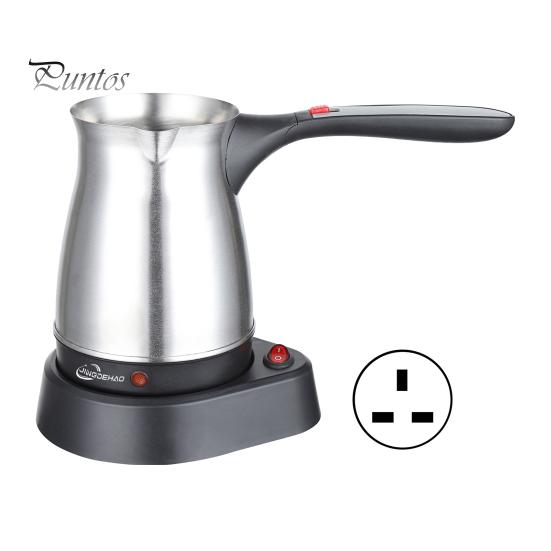 

Электрический кофейник из нержавеющей стали, кофеварка большой емкости 0,5 л, плавильный горшок для воска, термостойкая ручка, носик без капель, портативный кофеварка UK C