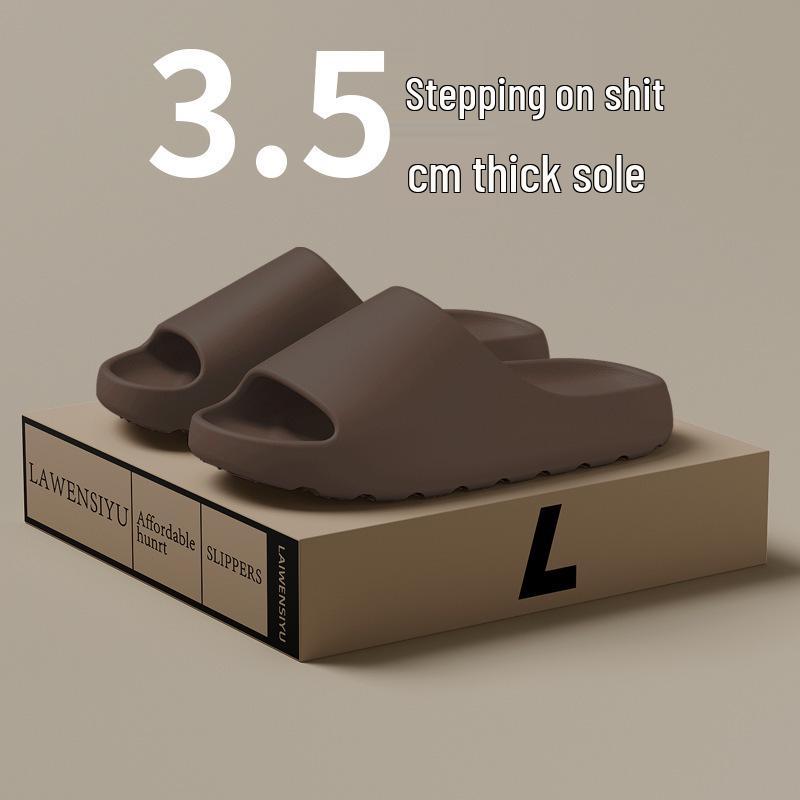 Men's Outdoor/Indoor Thick-Soled EVA Slippers with Coconut Filling