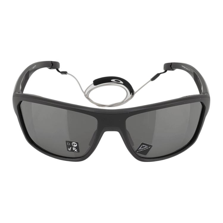 Солнцезащитные очки Oakley с логотипом, пластиковые, неправильной формы, унисекс, черные 94160264 59,Black