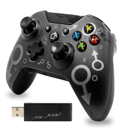 

Беспроводной контроллер Sehawei для Xbox One PC Геймпад с беспроводным адаптером 2,4 ГГц, для Xbox One/One S/One X/One Elite/Xbox Series X/PS3 /Windows 7/8/10