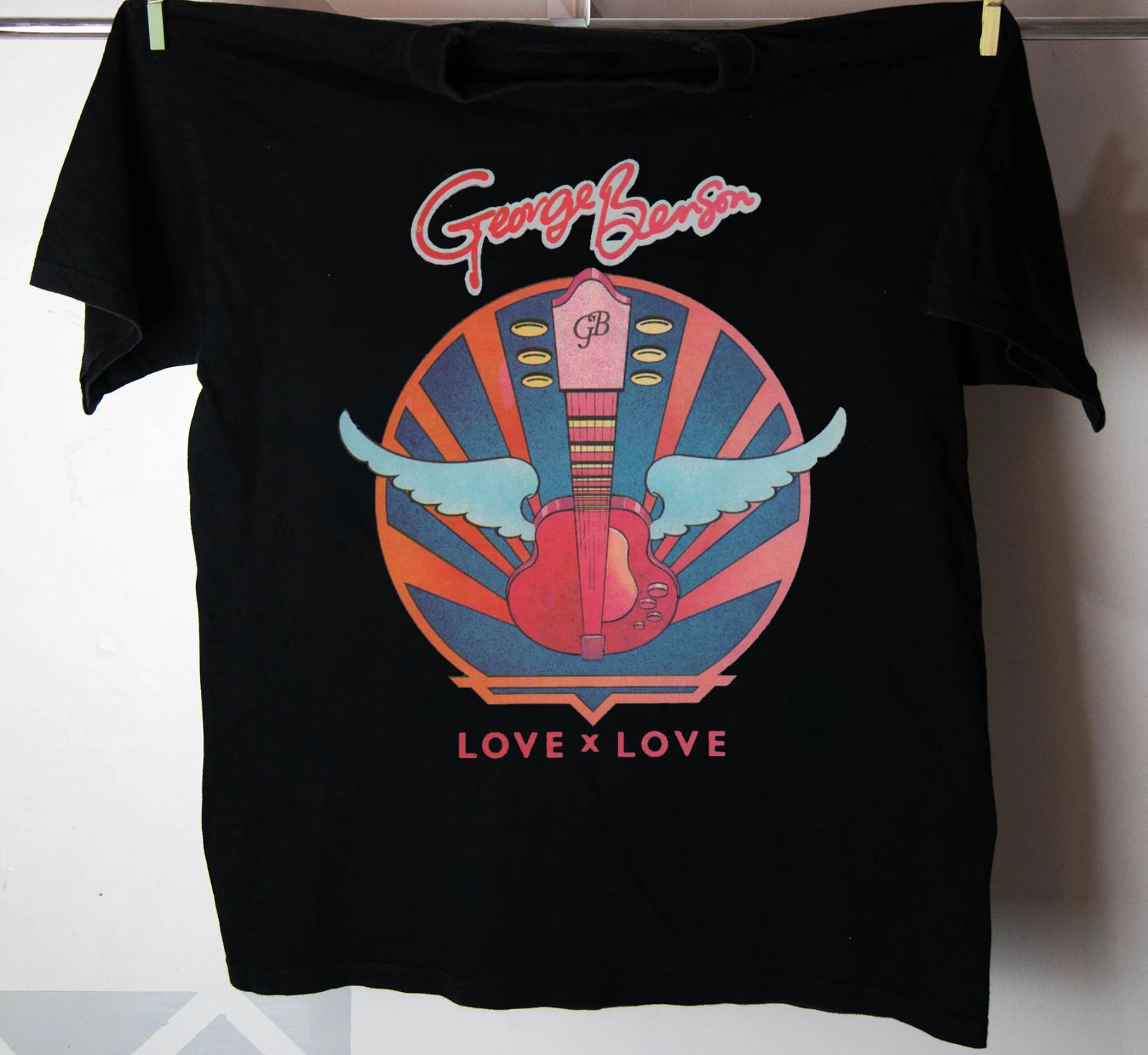 Retro George Benson Love X Love UK 7 Shirt Classic Black Unisex S-5XL E1980 XXXL