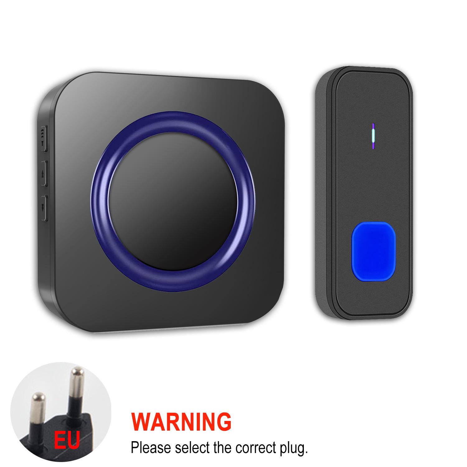 Smart Wireless Waterproof LED Doorbell with Long-Range Connection