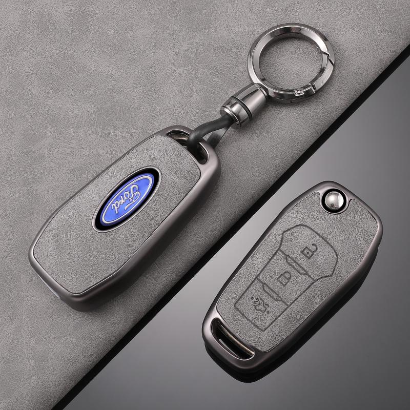 TPU Car Flip Key Cover Case Protective Shell Bag Keychain Holder for Ford Fusion Fiesta Escort Mondeo Everest Ranger Accessories