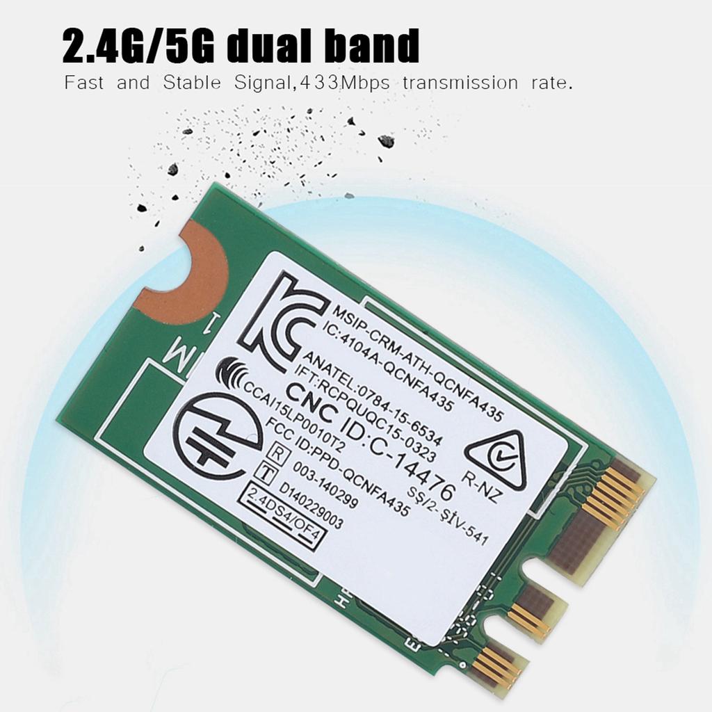 High Speed Network Card for ASUS Acer BenQ Dell Samsung 2.4G 5G NGFF M.2