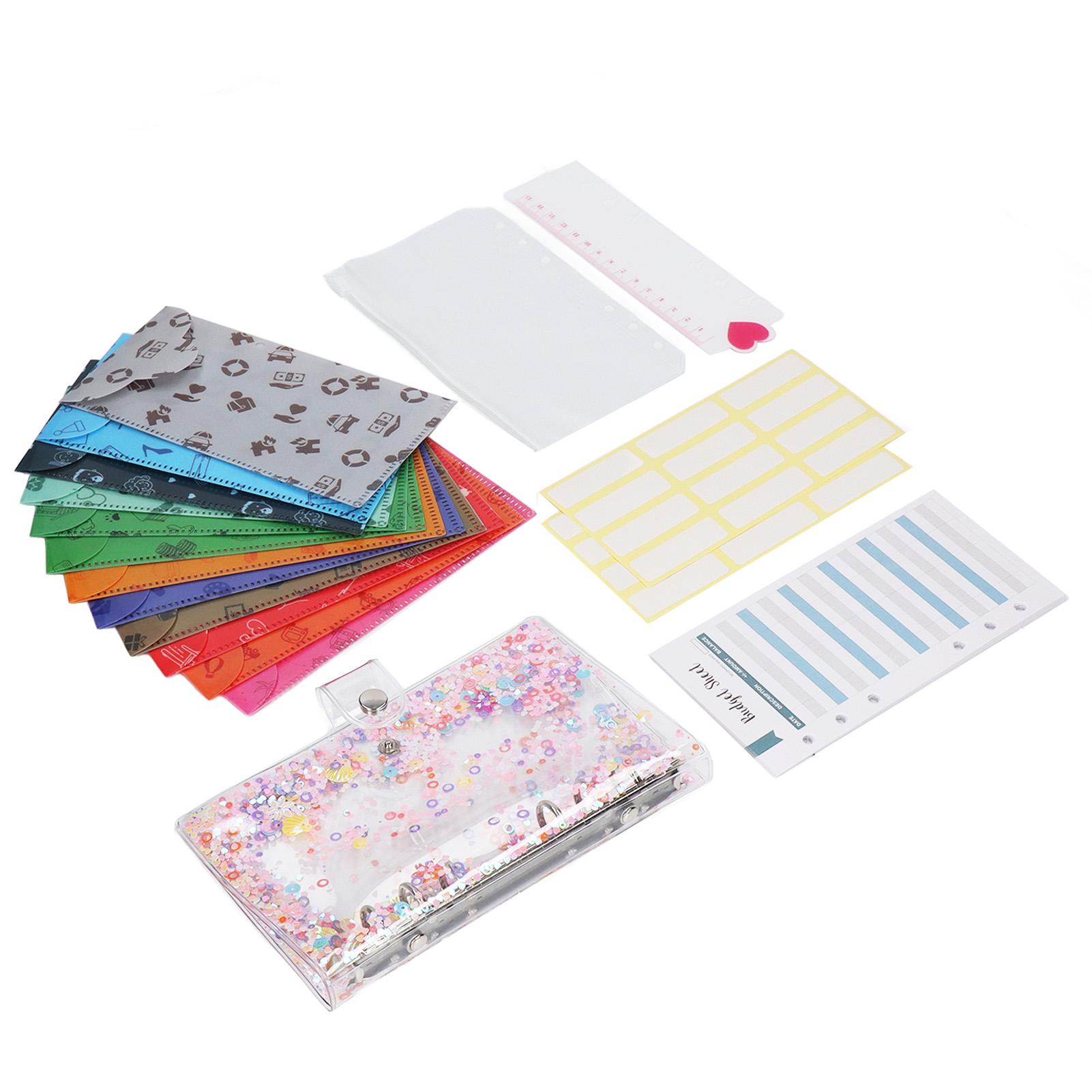 

Бюджетный переплет формата А6, прозрачный, большой емкости, 6 колец, искусственная кожа, бюджетный переплет формата А6, блокнот, наличные