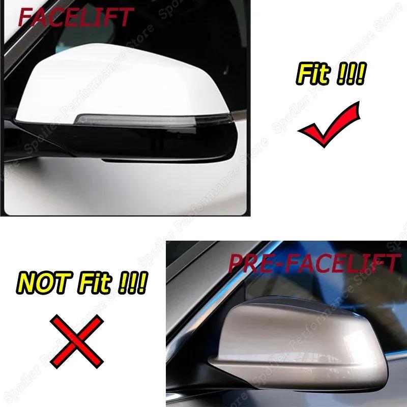 Car Rearview Side Mirror Cap Body Kit Tuning ABS Gloss Black For BMW 6 Series F06 F12 F13 640i 650i 640d 2015 2016 2017 2018 LCI