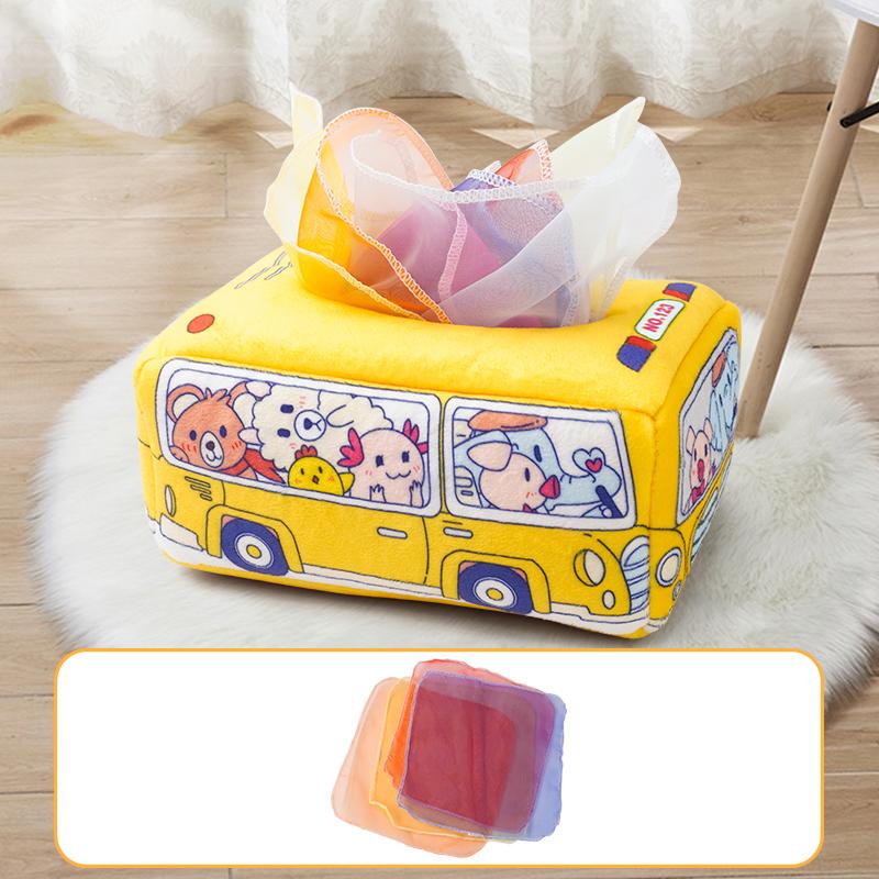 Baby Draw Paper Towel Tearing Tissue Box Baby Puzzle Early Education Montessori Children Cloth Toys
