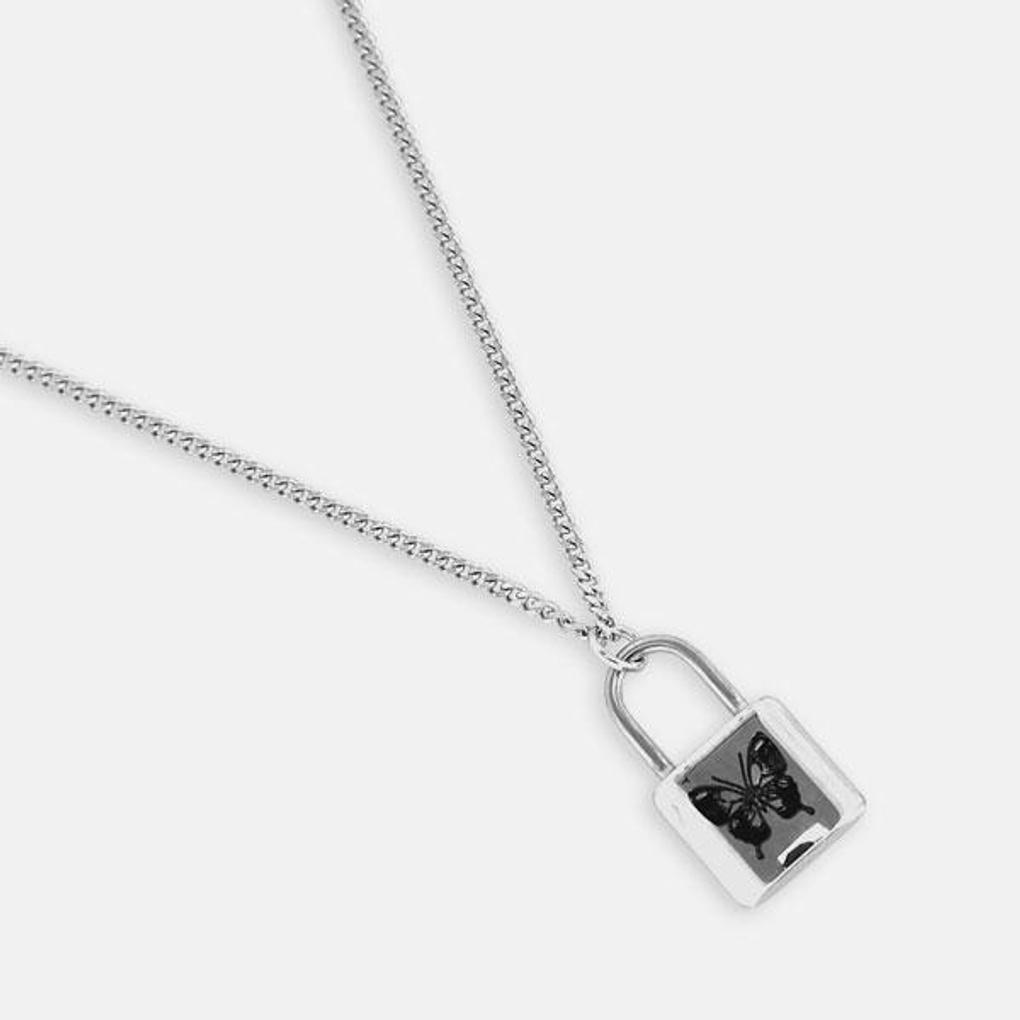 

Surgical steel necklace, men s and women s couple pendant, 370ZIDA