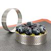 1 Stk. Tartelettring Edelstahl Tartelettform Kreisausstecher Kuchenring Hitzebeständig Perforiert Kuchen Mousse Formen Tarte Gebäck