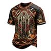 Men's Halloween Casual Short Sleeve T-Shirt Round Neck Party Costume Top