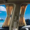 2× Beige VIP Car SUV Window Mesh Style Curtain Sunshade Visor UV Block Universal
