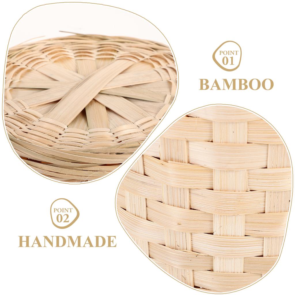 Luxshiny Ratanový kulatý odpadkový koš s víkem Koš na vejce Proutěný organizér Sud Úložný koš Ratanový koš na prádlo Tkaný odpadkový koš Květina