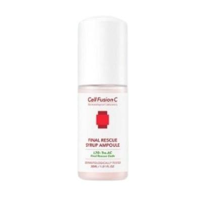 Cell Fusion C TreaC Final Rescue Syrup Ampoule 30ml | Korean Acne Treatment Serum for Sensitive Skin, Soothing & Calming with Tea Tree & Centella