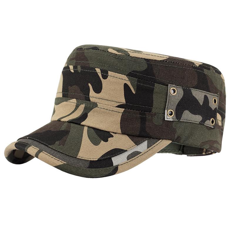 

Men s Hat Outdoor Flat Top Mountaineering Camouflage Cap Embroidery Casual Wild Fishing Hat Adjustable