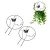 2PCS Flower Plant Support Stand Iron Climbing Frame for Home Garden Round   Design