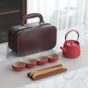 JANLA Portable Coarse Pottery Travel Tea Set