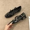 Cross Strap Buckle High-heeled Mary Jane Shoes for Women, Summer French Style, Girlish Feel, Coarse Single Shoes
