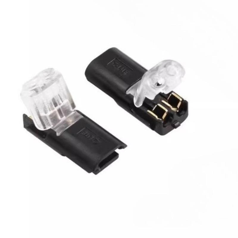 

2/4/8/10/20PCS Universal Auto Quick Wire Connector 2 Pin Type Electric Cable Plug Waterproof Solderless Multifunction Connector Car Accessories 2PCS чорний