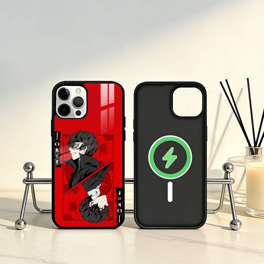 Game P-Persona 5 Phone Case For iPhone17,16,15,14,13,12,11 Plus,Pro Max Magnetic For Magsafe Wireless Charging