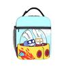 Simons Super Lapin Mignon Dessin Animé Sac à Lunch Isotherme Sac Glacière Réutilisable, Contenant Repas Sac Fourre-tout Portable Boîte à Lunch Sacs à Main Alimentaires
