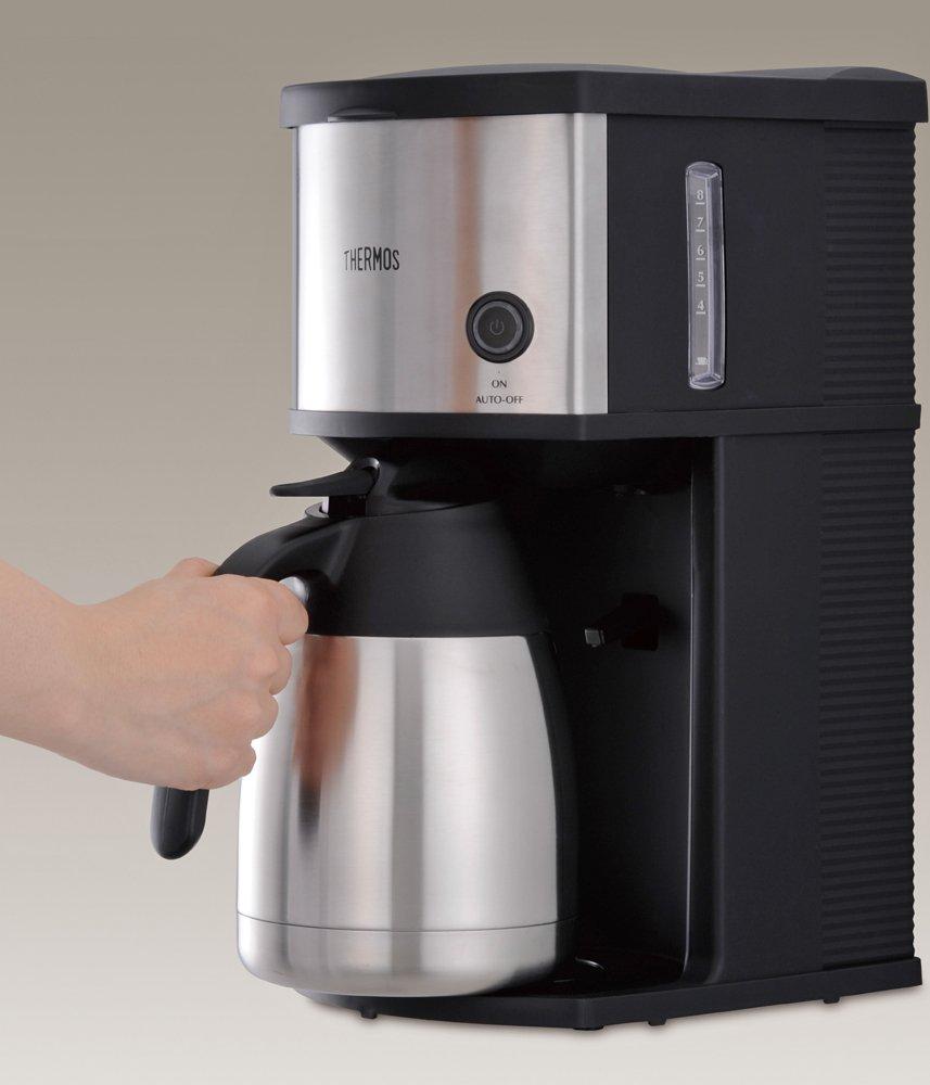 Thermos Vacuum Insulated Coffee Maker, 1L, Clear Stainless Steel, ECE-1001 CS