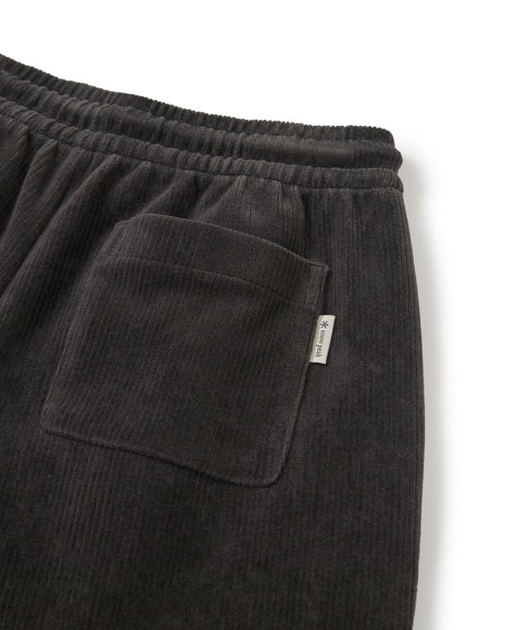 Snow Peak Corduroy Pants Dark Size M Women's Semi-Wide GS-S25WWFFP73, Charcoal,