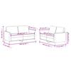 Vidaxl 2-Osobowa Sofa Z Poduszkami, Kremowa, Sztuczna Skóra