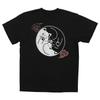 Edoten T-Shirt, 7.4 Oz. Super Heavyweight, Textile Print, Tomoe Cat, Black (Back Print), Size 3L (2XL)