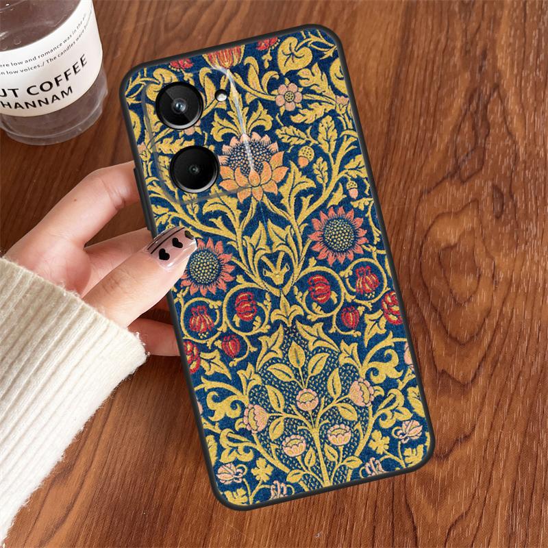 

William Morris Lodden For Realme 10 11 12 13 14 15 Pro Plus C65 C71 C75 C55 C63 C61 C53 C67 C35 GT6 GT7 Pro Case Realme C67 4G