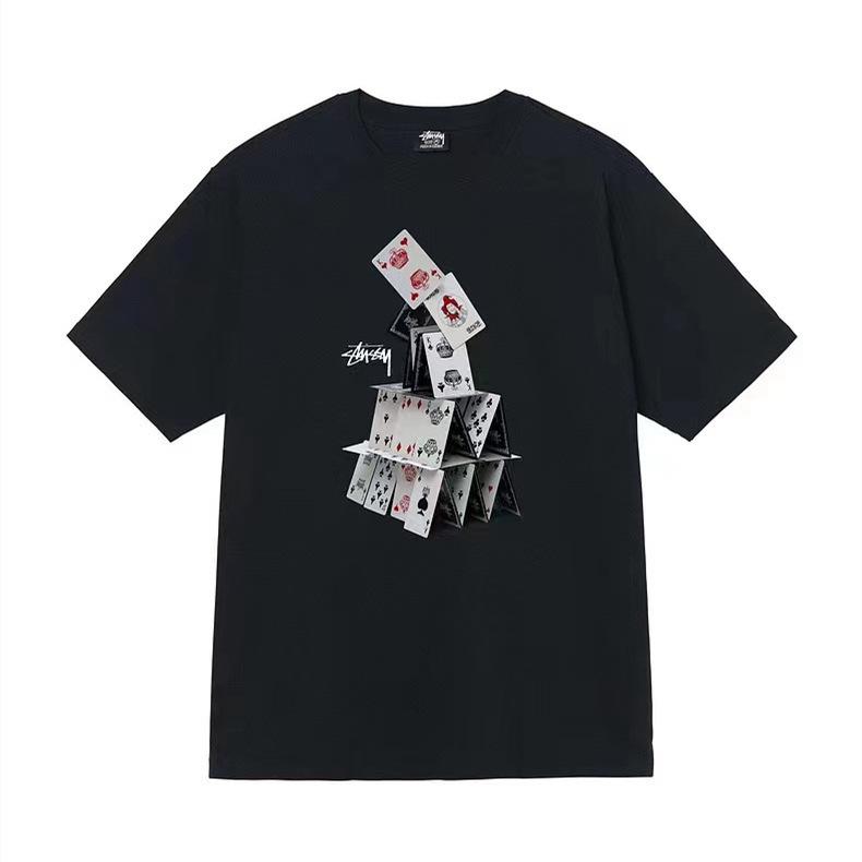 Three Standard New 2025 Men's and Women's Short-sleeved Summer Men's Loose 230g High-quality T-shirt