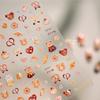 Cartoon Cute Bear Pudding Pretzel Bread Croissant Cookies Shiny 3D Self Adhesive Nail Art Stickers Bakery Lovely Manicure Decals