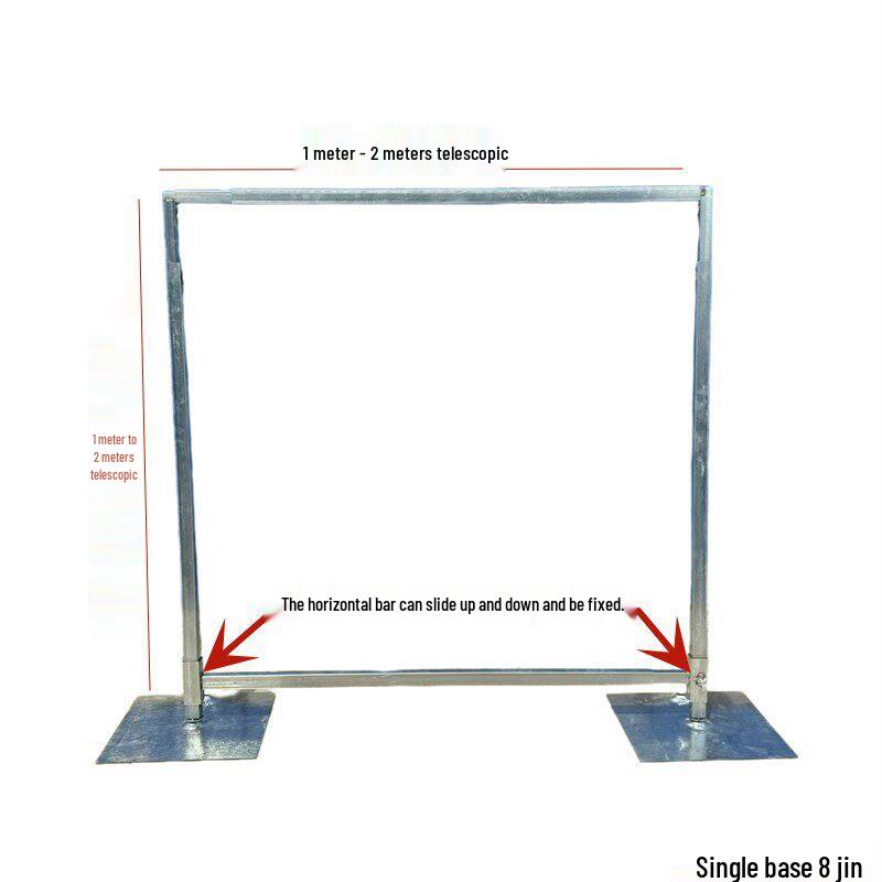 Retractable Iron Wedding Prop Stand for Sign-In Backgrounds
