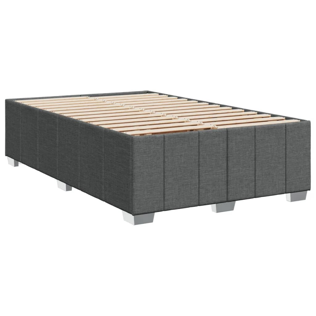 Bed Frame without Mattress Dark Grey 120x200 cm Fabric