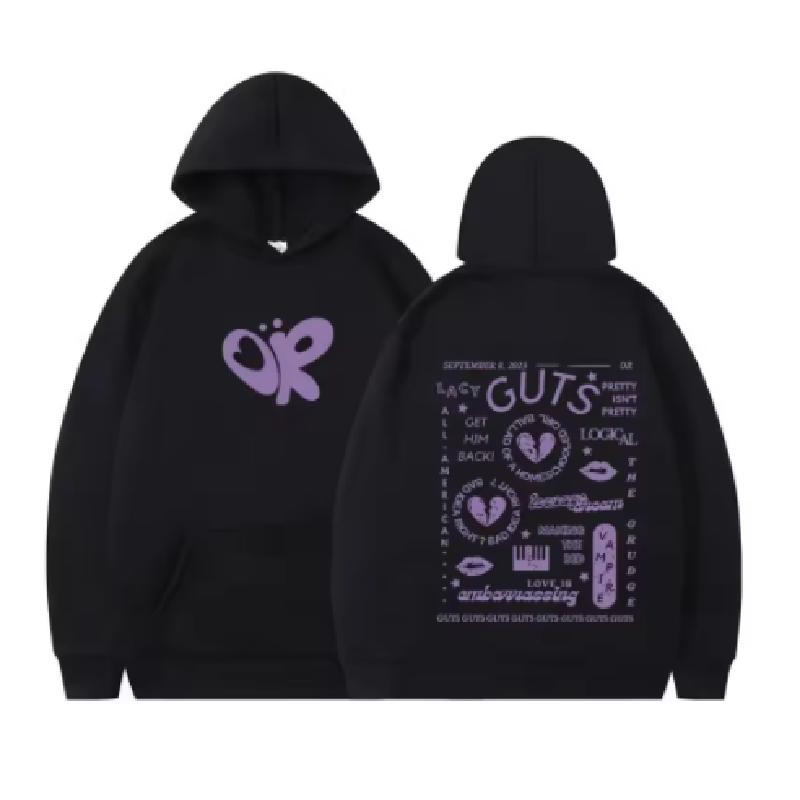 Sour Guts Vampire Hoodie Men's Women's Clothing Fashion Vintage Hooded Sweatshirts Harajuku Hip Hop Oversized Hoodies Streetwear