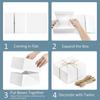 Retro Kraft Paper Gift Box with Hemp Rope and Adhesive Corners