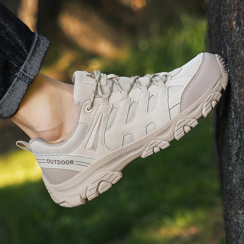 Men Hiking Shoes Outdoor Trail Trekking Mountain Sneakers Non-slip Mesh Breathable Rock Climbing Athletic Sports Shoes Big Size 39-47