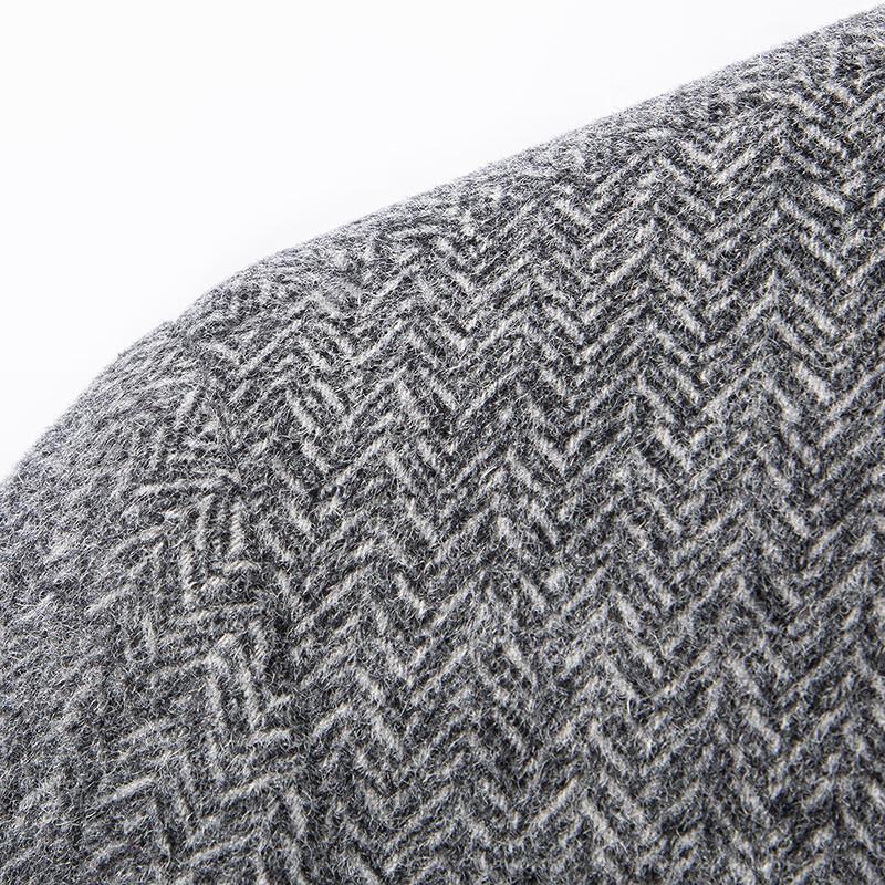 FAPAI Men's Detachable Down Lined Wool Overcoat