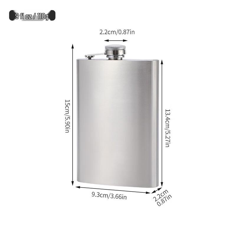Portable Stainless Steel Hip Flask Set