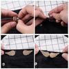 Portable Angel Wings Jeans Waist Button Adjustable Clips For Pant Skirts Waist Tightener Buckle Pin Button Clothing Supplies