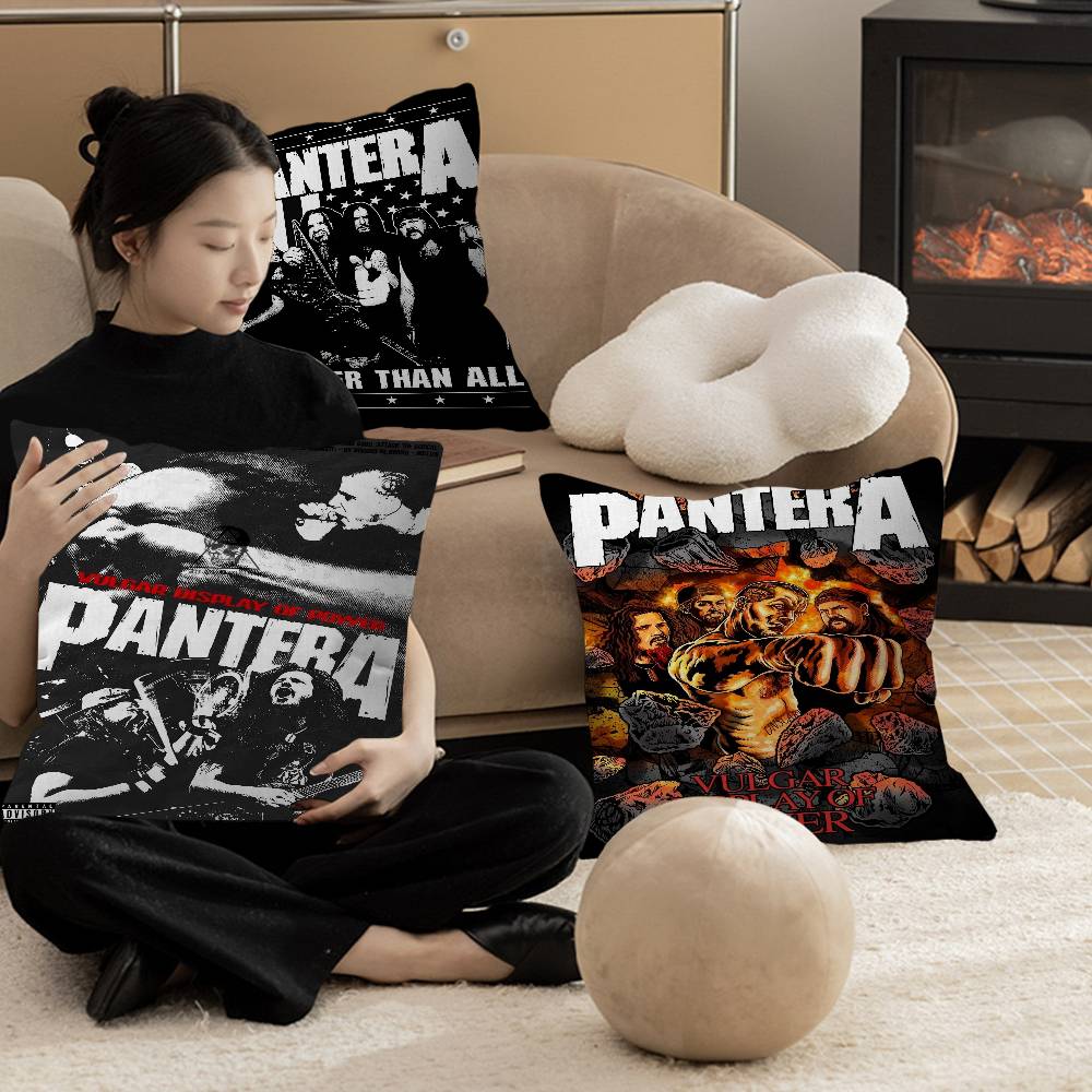 P-Pantera Rock Band Cushion Cover Polyester Sofa Cushions Decorative Throw Pillows Home Decoration Pillowcover