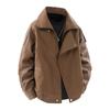 Autumn and Winter New Trendy Brand Locomotive Clothes Youth Leather Jacket Jacket Short Lington Leather Collar Loose Jacket