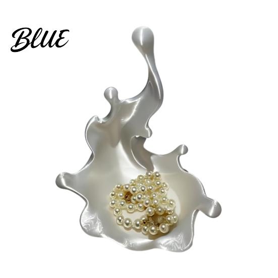Streamlined Jewelry Dish 3D Printed Tray Water Splash Design Organizer Ring And Earring