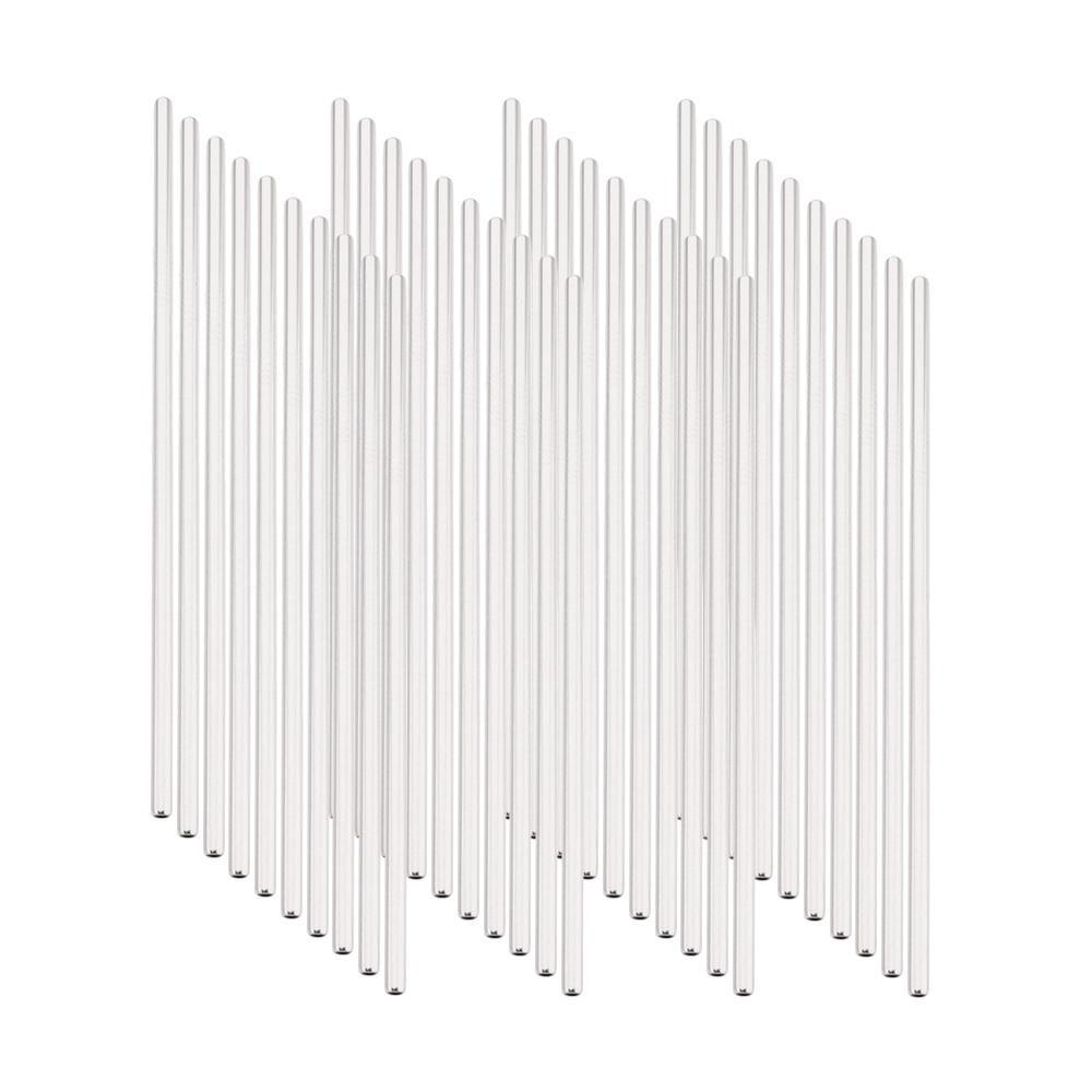6*215mm 40Pcs Eco-friendly Reusable Metal Straws Set 304 Stainless Steel Drinking Straw Cocktail Party Favor Bar Accessory