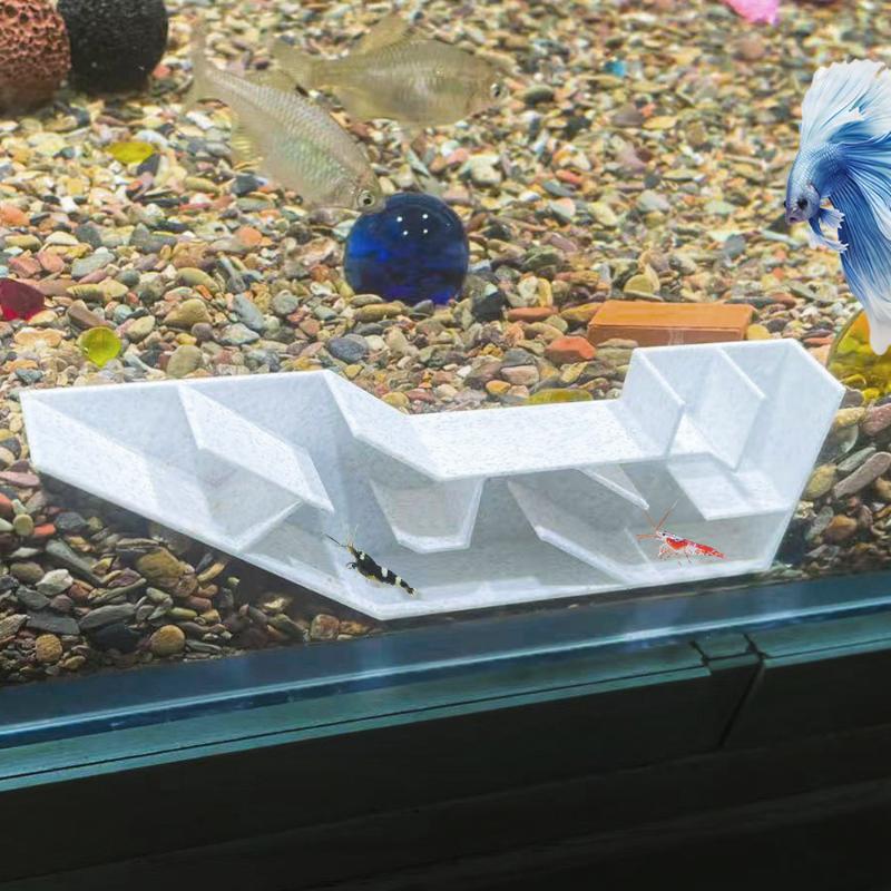 Fish Tunnel For Aquarium  Breeding Cave Underground Cave Fish Tank Maze Habitat For Corner Wall Crab Catfish Hiding