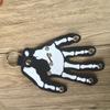 Five Finger Snap-fastener Palm Keyring PU Leather Hand Bone Key Bag Pendant  Bag Hanging