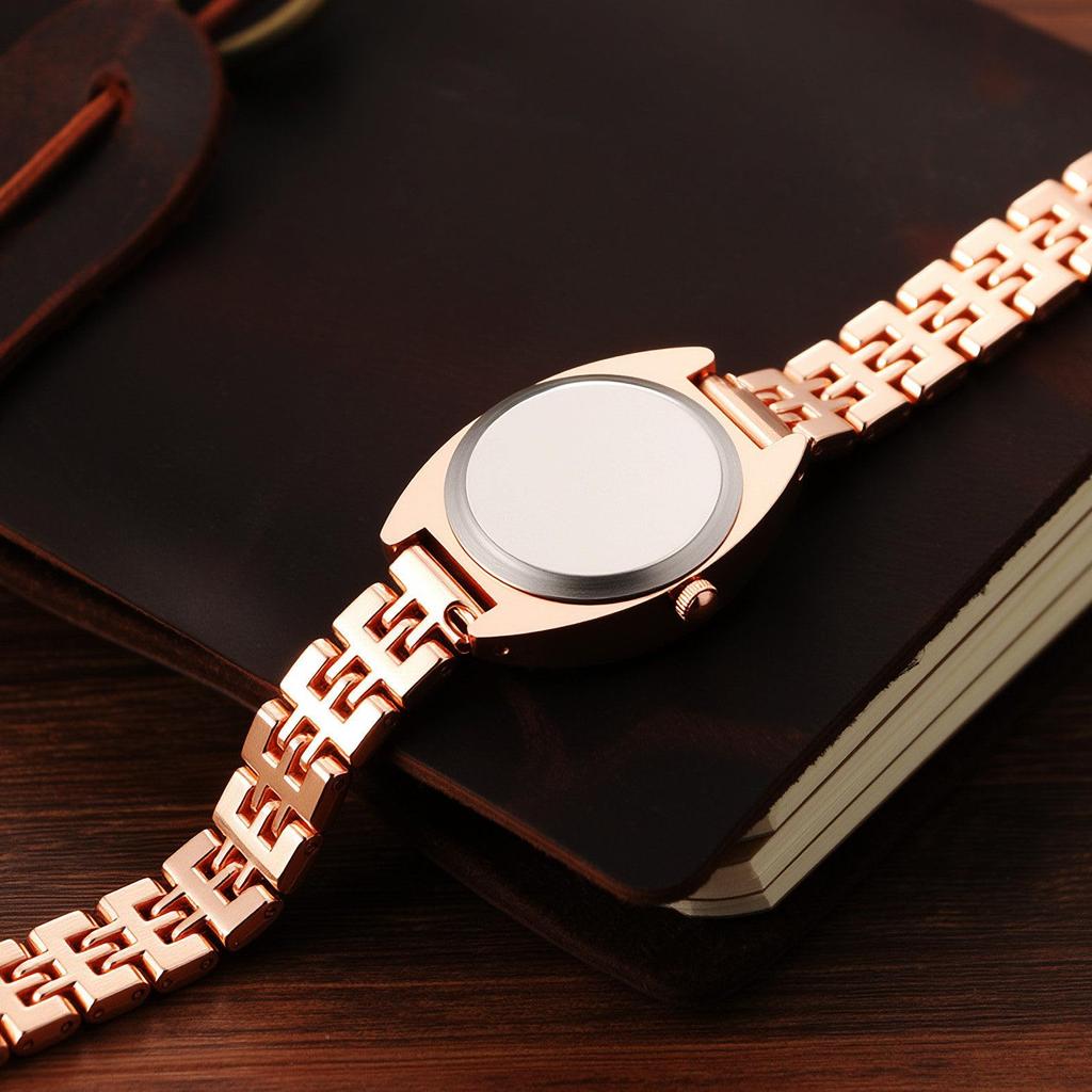Women's Watch Stretch Band Waterproof Rose Gold Stylish Analog Display Free Size Stainless Steel Band Quartz Watch Fashion Accessory - Birthday