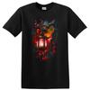Japanese Lantern Floral Art T Shirt Beautiful Nature Scene Tee