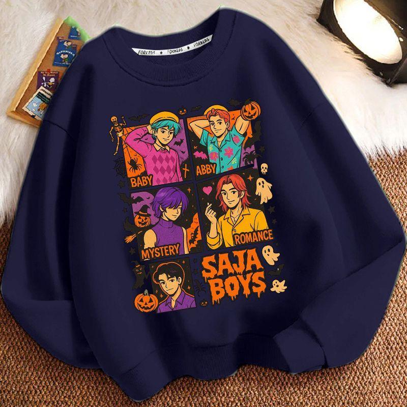 Children's Witch Hunt Team Hoodies, Spring and Autumn Boys' and Girls' Casual Long-sleeved Hoodies